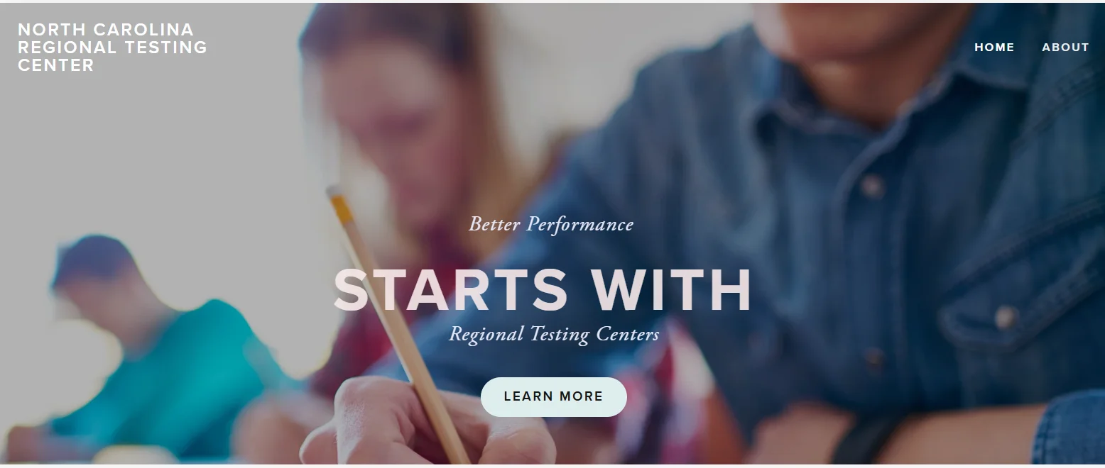 NC Regional Testing Center Website